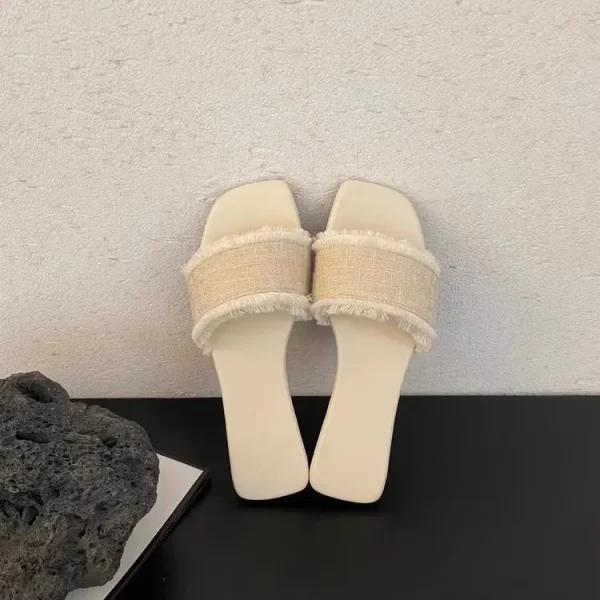 Casual Open-toe Beach Style Flip Flops Slides Flat Slippers - Image 2
