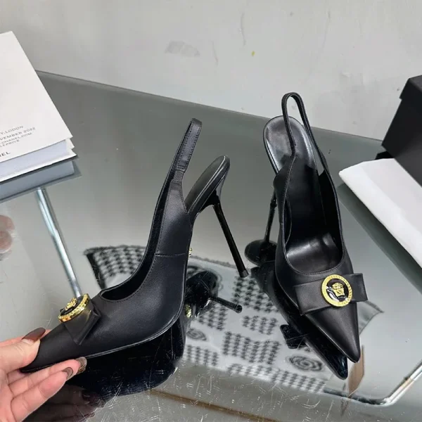 Casual Pointed French Temperament Bow Light Mouth High Heels - Image 5