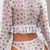 Casual Polyester Resort Wear Lingerie Bra And Panty Sets Two-Piece - Image 5