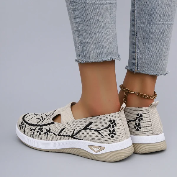 Casual Prints Comfortable Breathable Lightweight Soled Flat Sports Shoes - Image 6