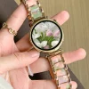 Casual Resin Metal Strap for Huawei Stainless Steel Band for Samsung Galaxy Watch - Image 2