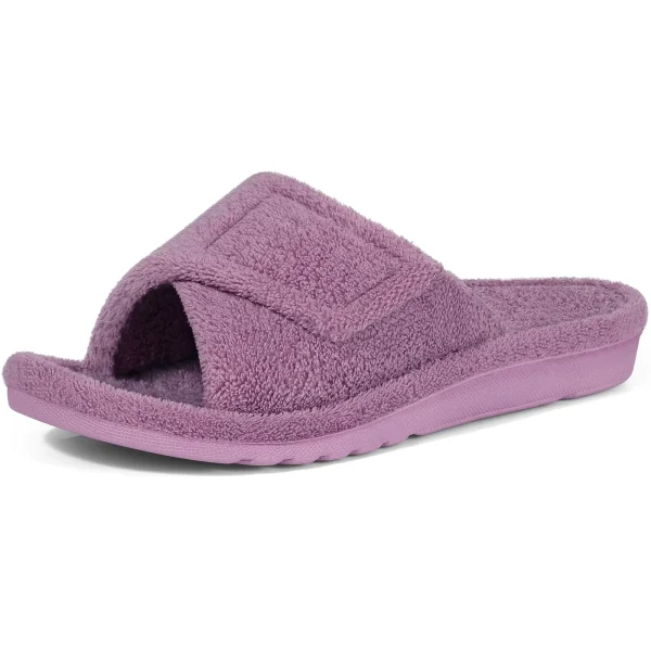 Casual Soft Flat Cross-Tied Hook And Loop Slides Orthopedic Slippers - Image 5