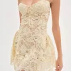 Casual Square Neck Sleeveless High Waist Temperament Mini Dress - Image 3