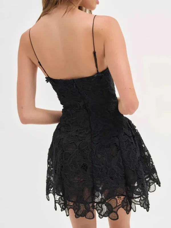 Casual Square Neck Sleeveless High Waist Temperament Mini Dress - Image 8