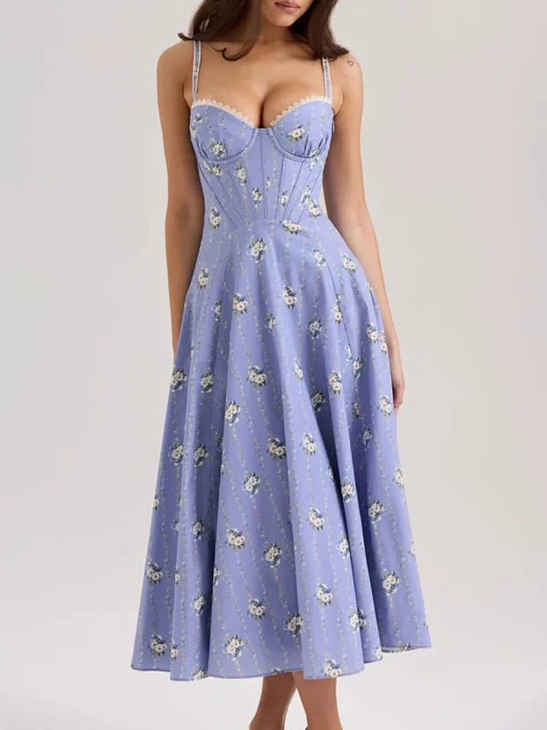 Casual Strapless Sleeveless High Waist Temperament Dress