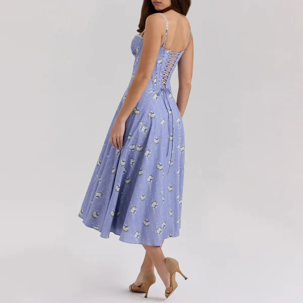 Casual Strapless Sleeveless High Waist Temperament Dress - Image 2
