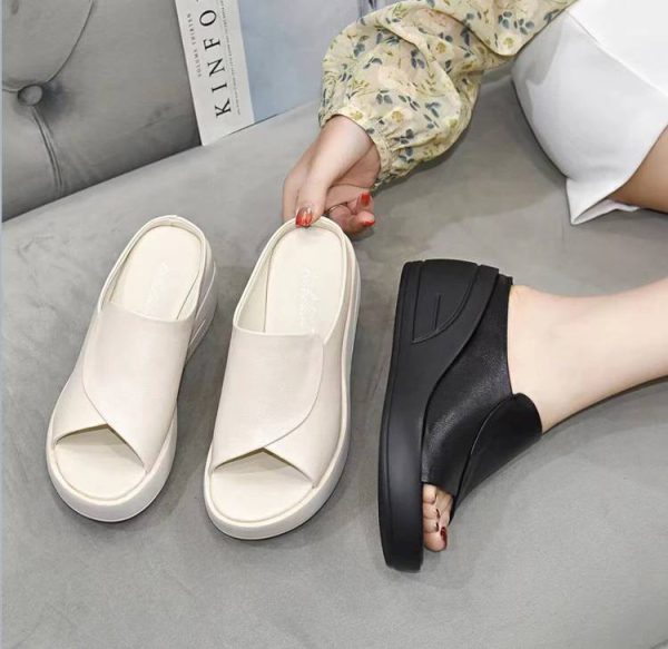 Casual Wedge Platform Open Toe Orthopedics Thick Bottom Slippers - Image 6