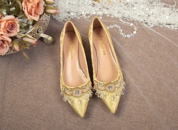 Crystals Diamond Wedding Party Rhinestone High Heels Pumps - Image 9