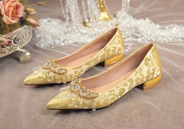 Crystals Diamond Wedding Party Rhinestone High Heels Pumps - Image 8