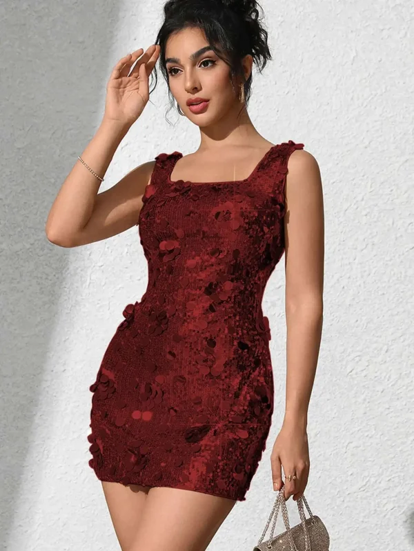 Elegant Backless Sequin Club Birthday Evening Bodycon Mini Dress - Image 26