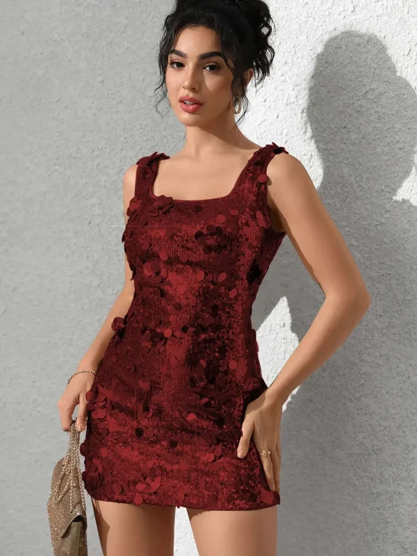 Elegant Backless Sequin Club Birthday Evening Bodycon Mini Dress - Image 27