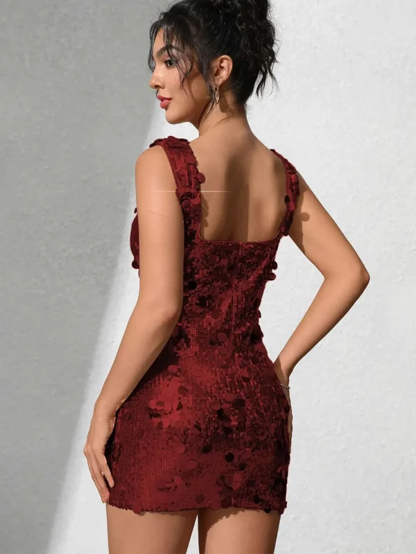 Elegant Backless Sequin Club Birthday Evening Bodycon Mini Dress - Image 28