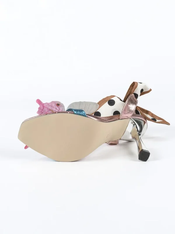 Elegant Butterfly Decoration Ribbon Straps Thin High Heel Pumps - Image 7