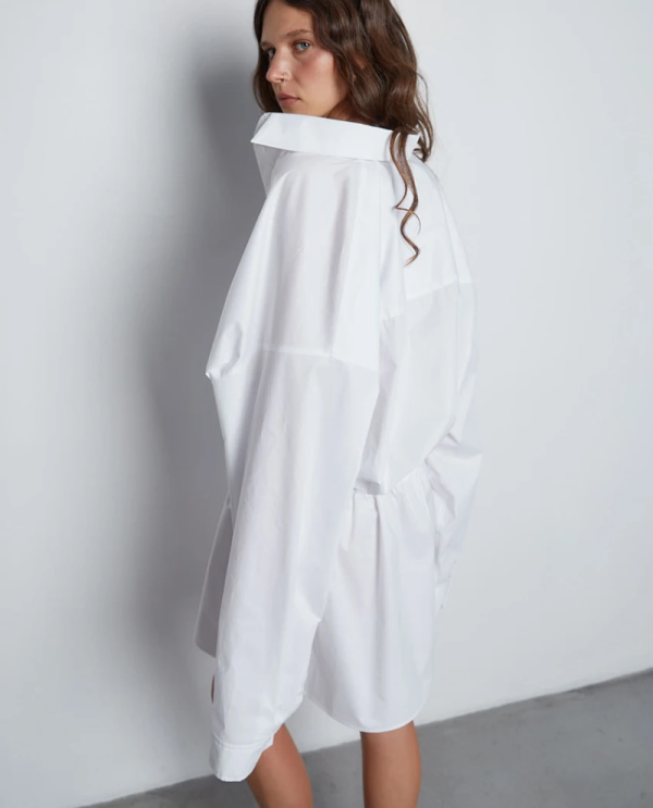 Elegant Classic Fashion Loose Solid Tops Clothing Casual Lapel Long Sleeve Shirt - Image 2