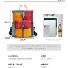 Elegant Designer Large Capacity Rucksack Soft Cow Leather Bookbags Backpack - Image 2