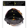 Elegant Designer Large Capacity Rucksack Soft Cow Leather Bookbags Backpack - Image 4