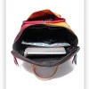 Elegant Designer Large Capacity Rucksack Soft Cow Leather Bookbags Backpack - Image 5