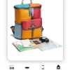Elegant Designer Large Capacity Rucksack Soft Cow Leather Bookbags Backpack - Image 6