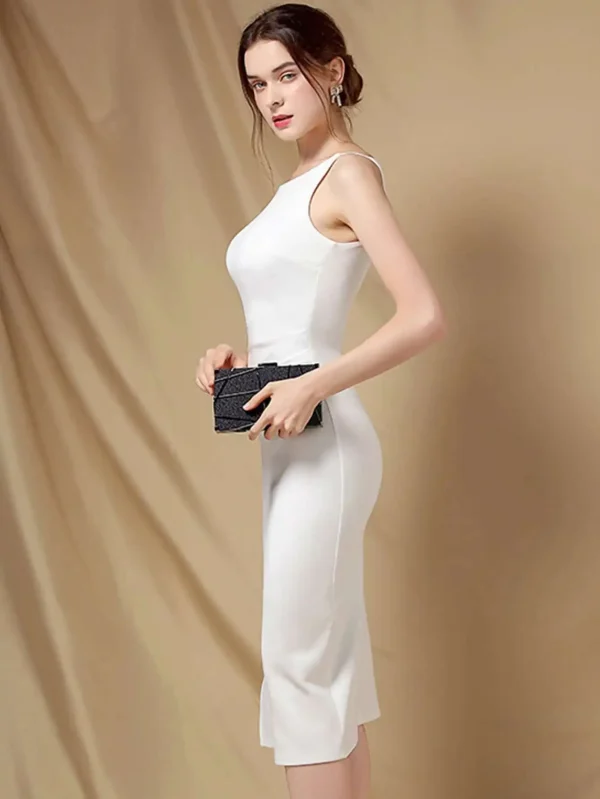 Elegant Folds Sleeveless Birthday Party Prom Evening Bodycon Dresses - Image 22