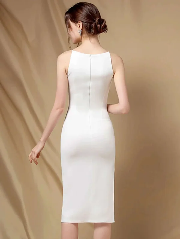 Elegant Folds Sleeveless Birthday Party Prom Evening Bodycon Dresses - Image 23