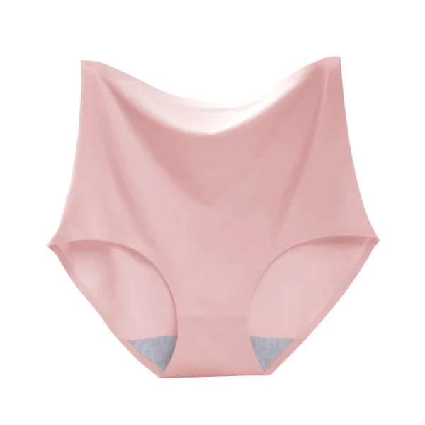 Elegant In Hip Lift plus size Breathable Briefs High waist Seamless Panties - Image 4