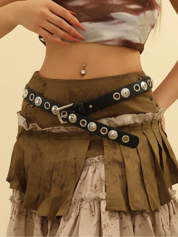 Elegant Metal Hollow Punk Style Chain Versatile Trouser Decoration Belt 