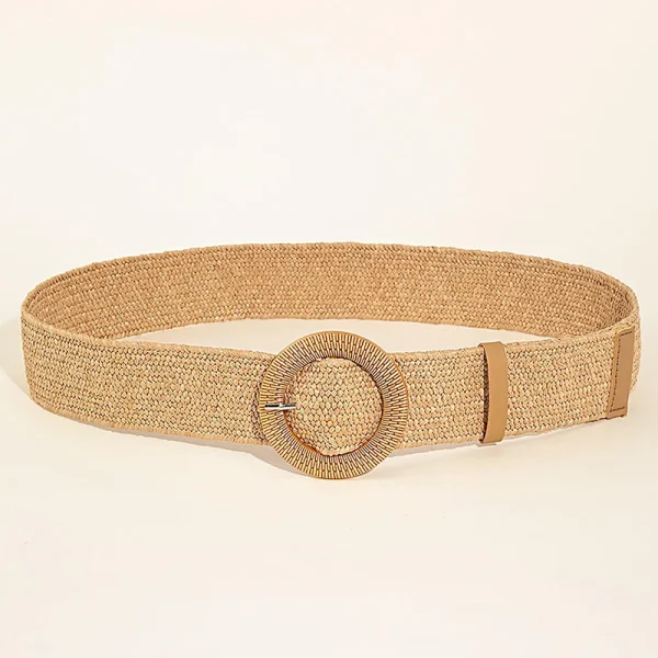 Elegant Novelty Boho Solid Beach Waistband Desinger Knitted Shell Bead Dress Belts - Image 2