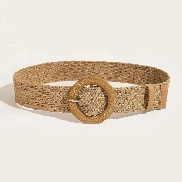 Elegant Novelty Boho Solid Beach Waistband Desinger Knitted Shell Bead Dress Belts - Image 4