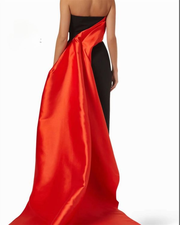 Elegant Party Luxury Customized Vestidos De Strapless Prom Maxi Dresses - Image 6