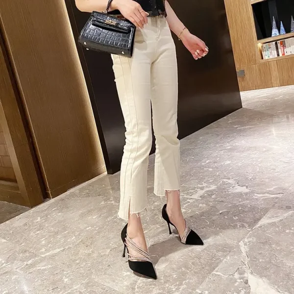Elegant Shallow Pointed Toe Strappy Evening Party Slip-On High Heels - Image 10
