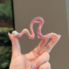 Elegant Rainbow Love Large Ponytail Hair Crab Colorful Shark Clip Hair Claws - Image 5
