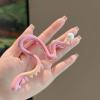 Elegant Rainbow Love Large Ponytail Hair Crab Colorful Shark Clip Hair Claws - Image 8