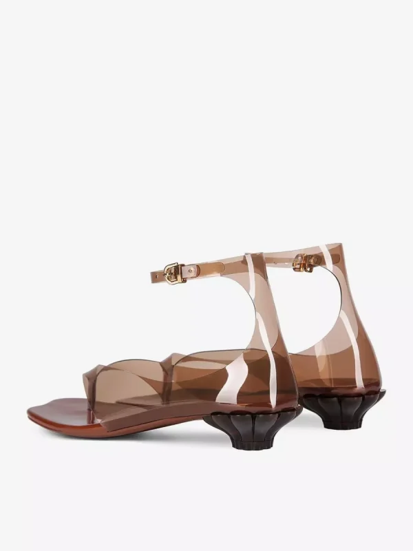Elegant PVC Transparent Thong Designed Flip Flop Heels Sandals - Image 6