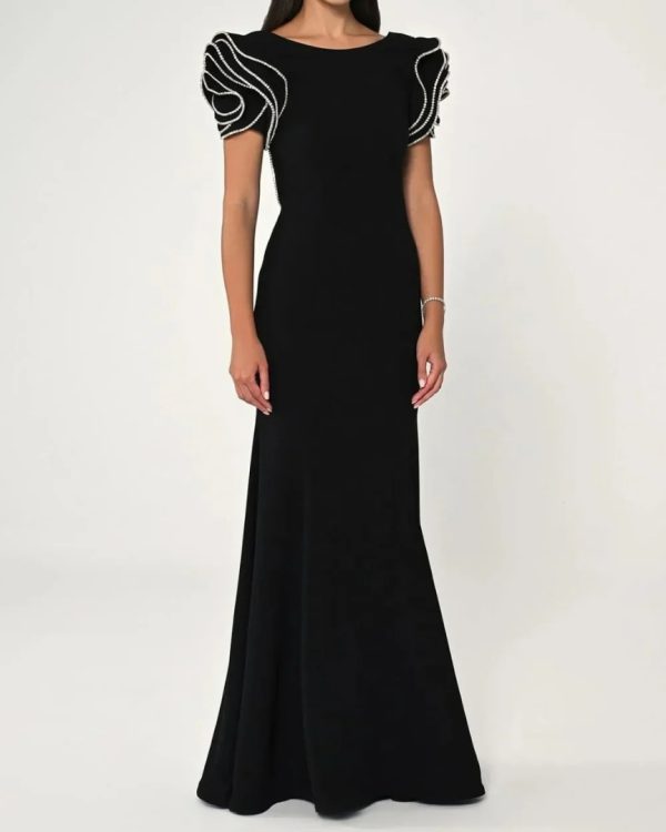 Exquisite Modern Style Pastrol Unisex O-Neck Long Prom Maxi Dresses