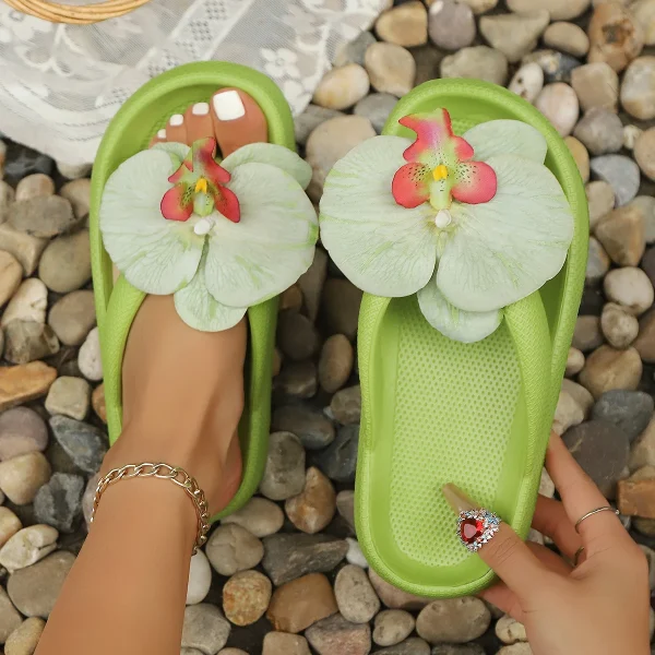 Flowers Sweet Flip-Flops Party Outdoor Multi-Color Flip Flops Slippers - Image 17