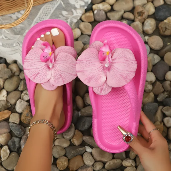 Flowers Sweet Flip-Flops Party Outdoor Multi-Color Flip Flops Slippers - Image 11