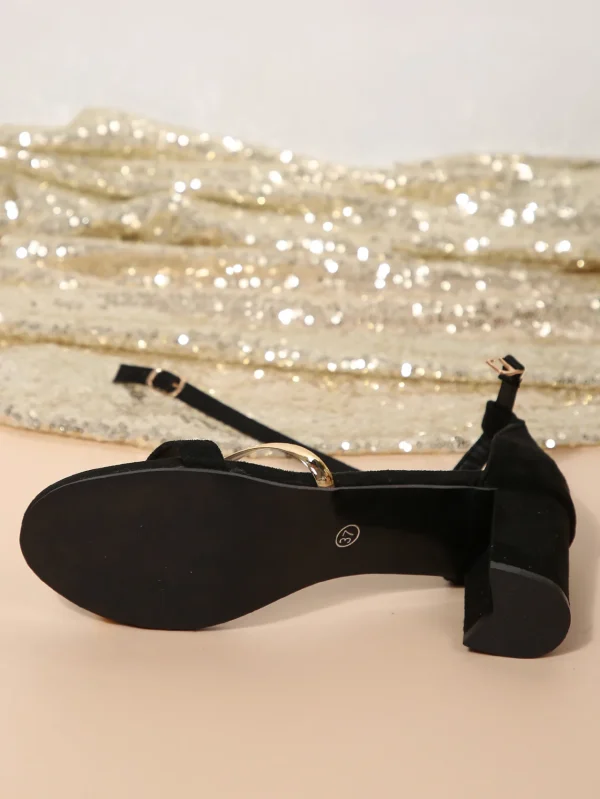 Formal Rear Strap Ankle Strap Party Narrow Band High Heel Sandals - Image 8