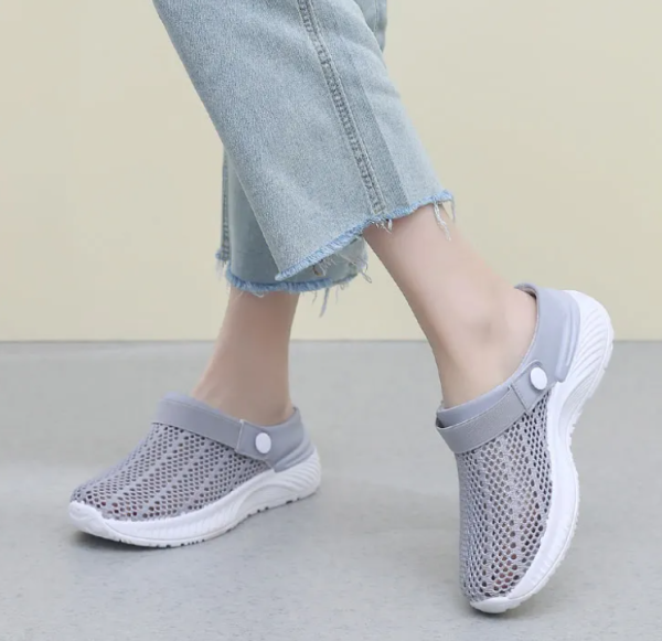 Lightweight Breathable Half-Slip Net Mesh Comfortable Anti-Slip Shoes - Image 7