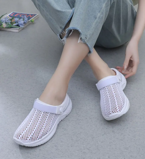 Lightweight Breathable Half-Slip Net Mesh Comfortable Anti-Slip Shoes - Image 8