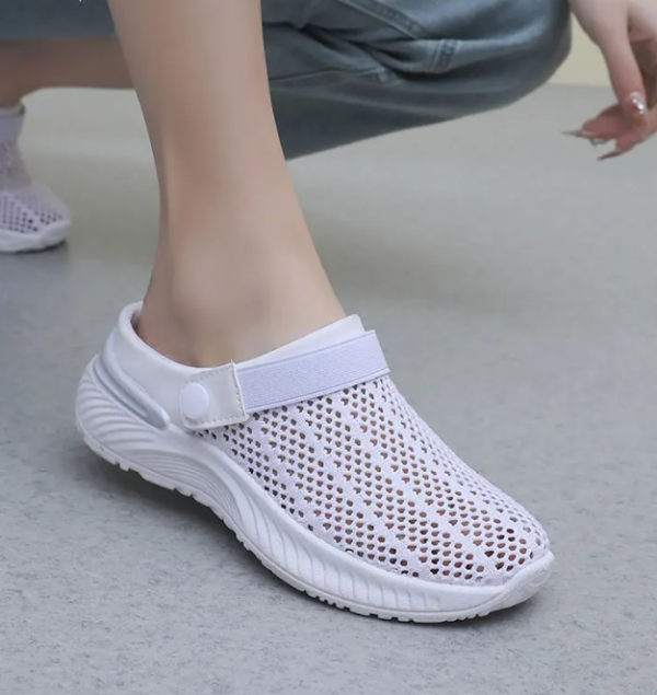 Lightweight Breathable Half-Slip Net Mesh Comfortable Anti-Slip Shoes - Image 5