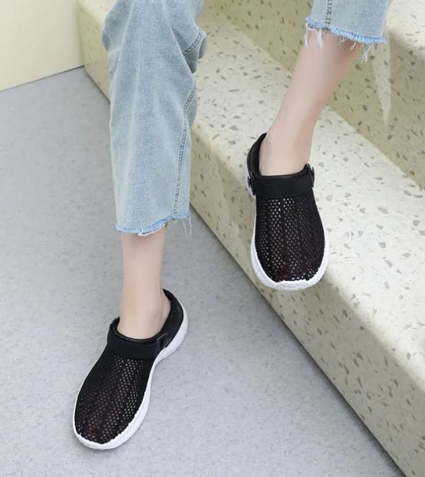 Lightweight Breathable Half-Slip Net Mesh Comfortable Anti-Slip Shoes - Image 11