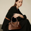 Luxury Designer Slouchy Satchel Work Cowhide Genuine Leather Handbags Shoulder Crossbody Bags - Image 5