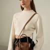 Luxury Designer Slouchy Satchel Work Cowhide Genuine Leather Handbags Shoulder Crossbody Bags - Image 2