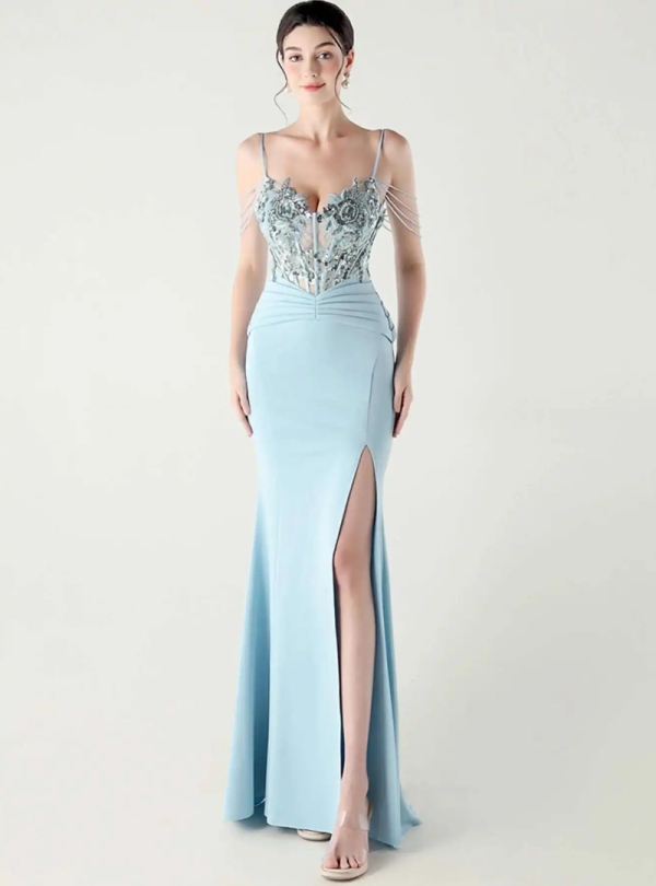 Luxury Elegant Backless Sleeveless  Erotic Vestidos Split Prom Party long Dresses - Image 7