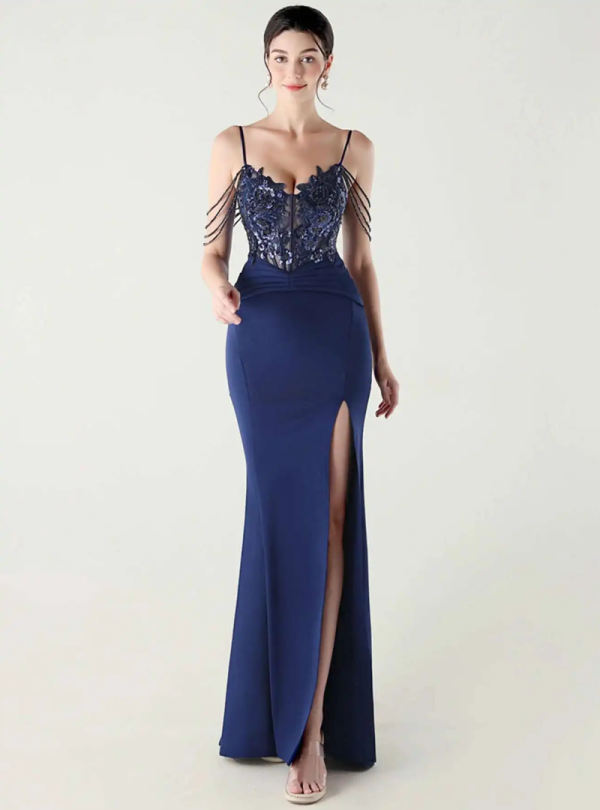 Luxury Elegant Backless Sleeveless  Erotic Vestidos Split Prom Party long Dresses - Image 4