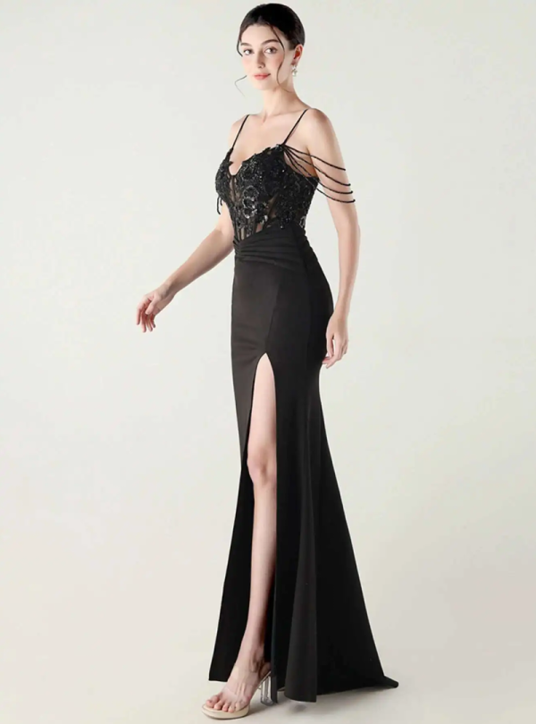 Luxury Elegant Backless Sleeveless  Erotic Vestidos Split Prom Party long Dresses - Image 2