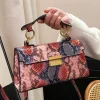 Luxury Fashionable High-End Texture Light Snake Print Niche Design Versatile Handhold Shoulder Crossbody Bag - Image 6