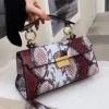Luxury Fashionable High-End Texture Light Snake Print Niche Design Versatile Handhold Shoulder Crossbody Bag - Image 7