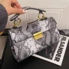 Luxury Fashionable High-End Texture Light Snake Print Niche Design Versatile Handhold Shoulder Crossbody Bag - Image 5