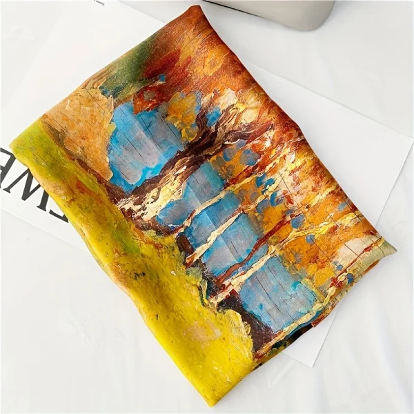 Luxury Large Shawl Wrap Muslim Hijab Headband Beach Stoles Satin Silk Scarf - Image 6